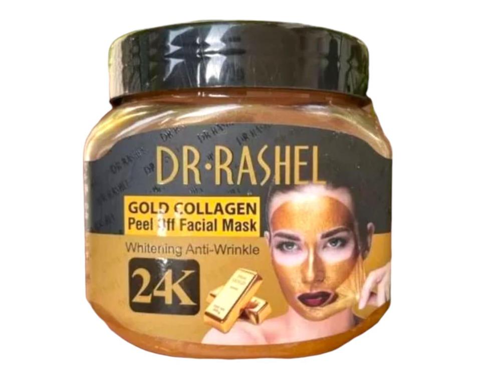 24K Gold Collagen Peel Off Facial Mask (120g) – Whitening, Anti-Wrinkle, Skin Tightening.