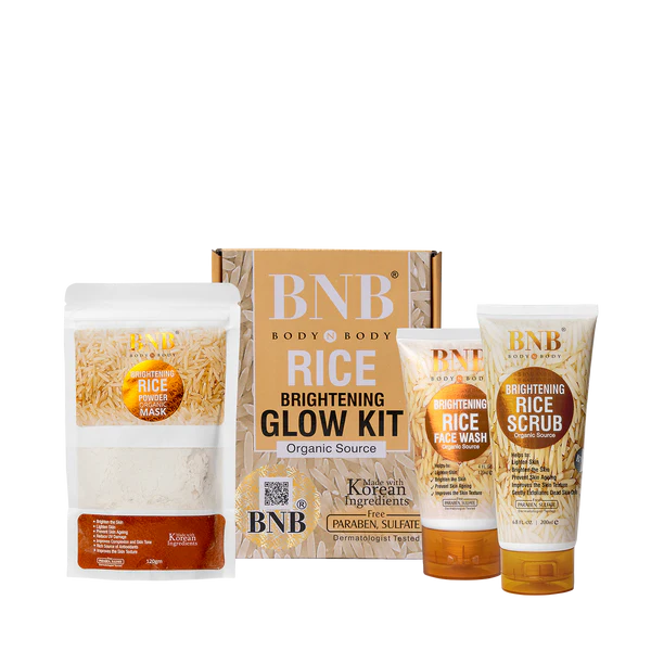 Brightening Rice Facial Kit – 3-Step Whitening & Glow Care