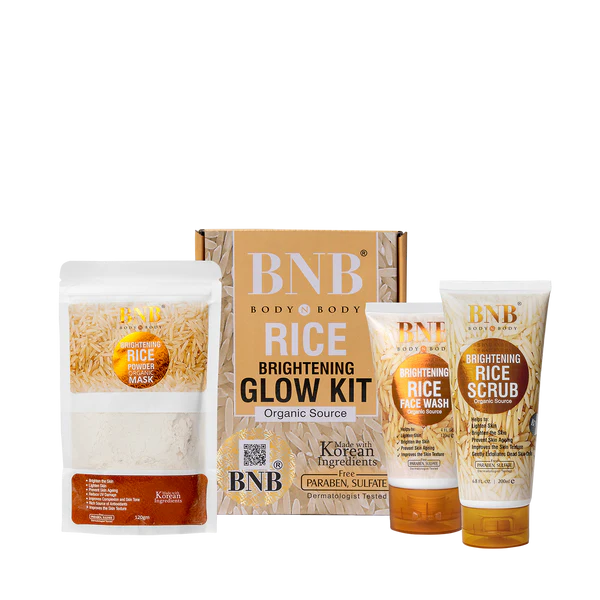 Brightening Rice Facial Kit – 3-Step Whitening & Glow Care
