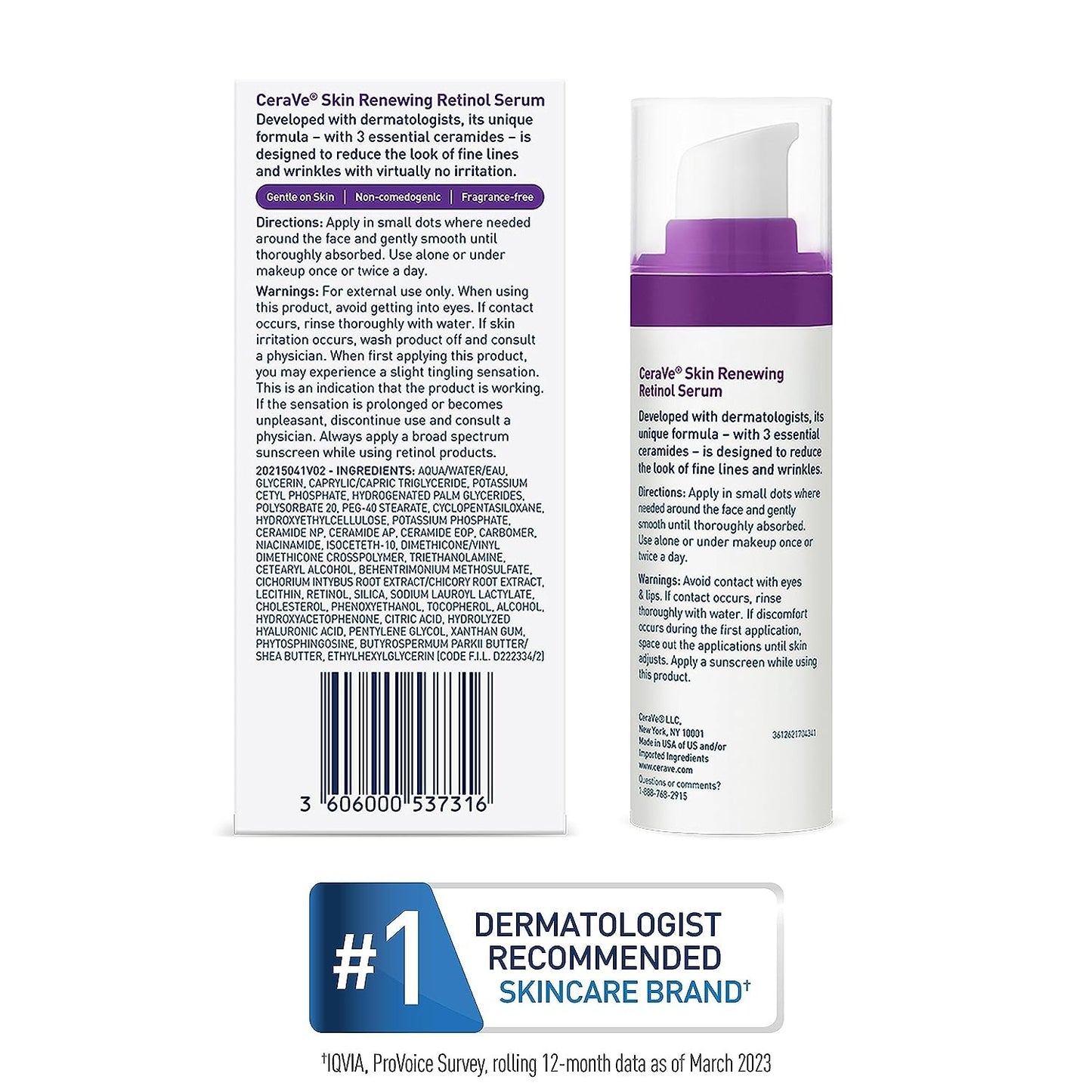 CeraVe Skin Renewing Retinol Serum – 30ml | Anti-Aging & Skin Smoothing.