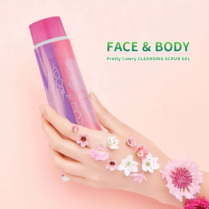 Whitening & Brightening Face & Body Scrubbing Gel – Deep Exfoliation & Glow