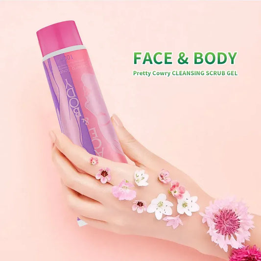 Whitening & Brightening Face & Body Scrubbing Gel – Deep Exfoliation & Glow